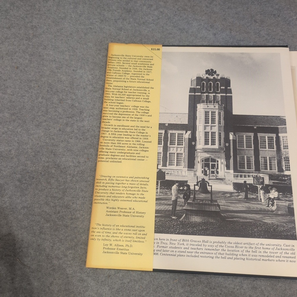 The First Hundred Years 1883-1983 Jacksonville State University Effie Sawyer VG - Picture 3 of 5